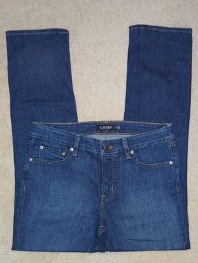 Lauren Ralph Lauren Straight Leg Dark Blue Jeans Women's 10